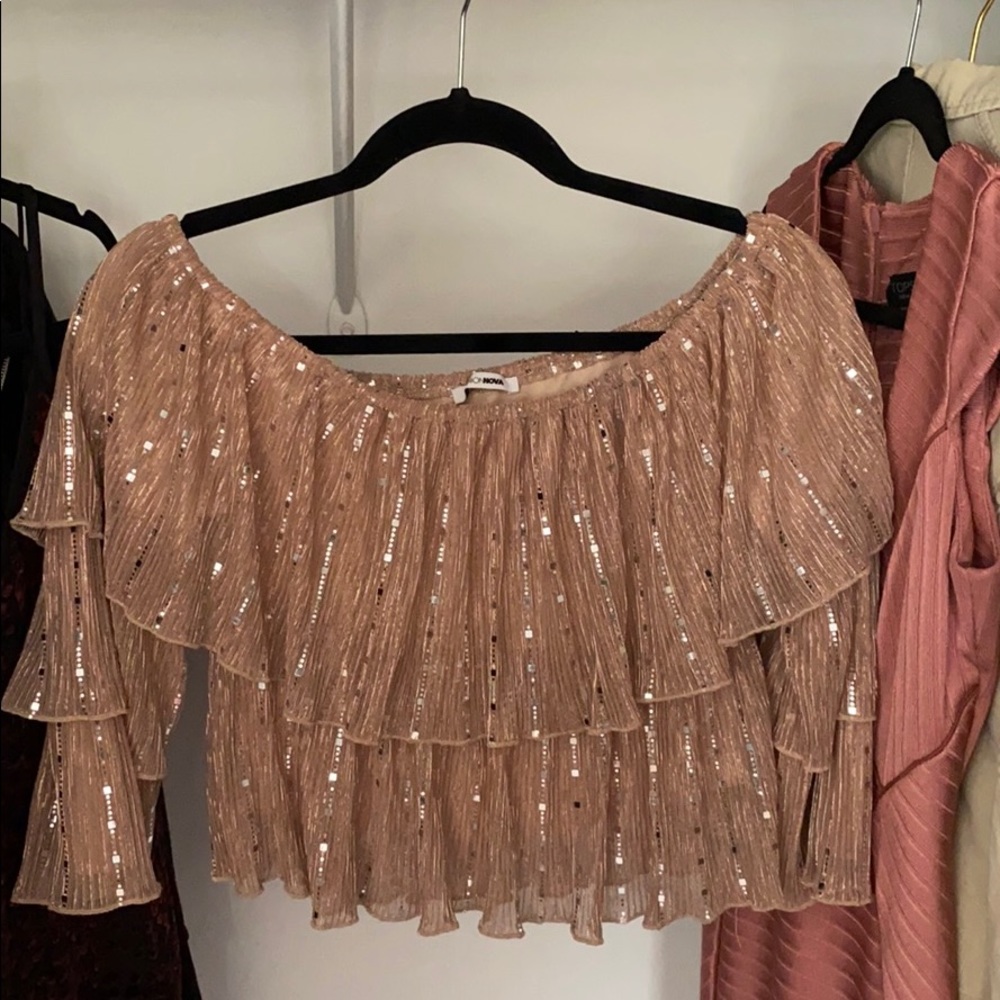 Fashion Nova off the shoulder crop top
